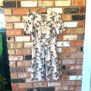 Zara Blush Floral midi dress